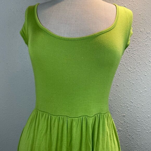 Pre-Loved Bella D Womens Green Midi Dress with Open Back Size M - Picture 2 of 7